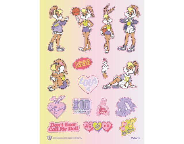 CUADERNO TOP 150 HOJAS 7MM LOLA BUNNY