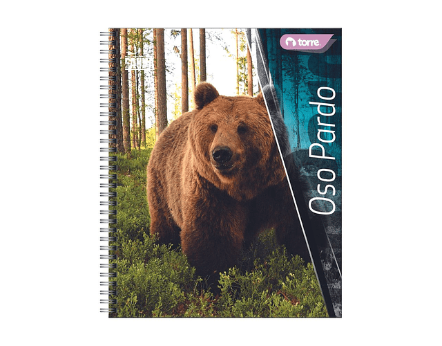CUADERNO UNIVERSITARIO FAUNA 100 HOJAS MAT 7MM