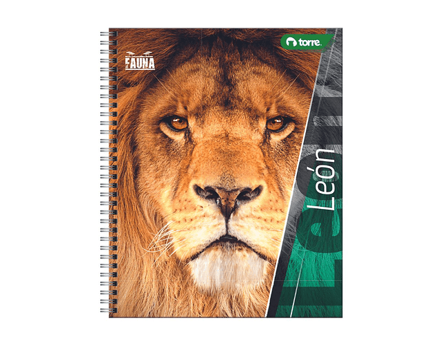 CUADERNO UNIVERSITARIO FAUNA 100 HOJAS MAT 7MM