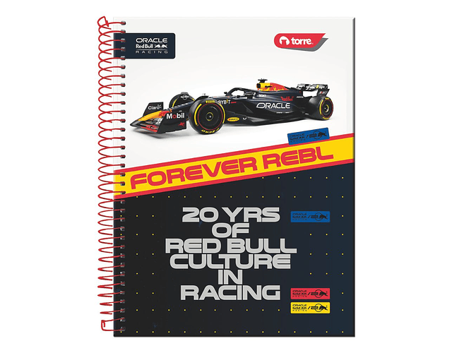 CUADERNO TOP REDBULL RACING 150 HOJAS