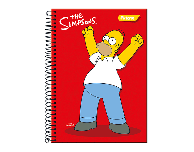 CUADERNO TOP LOS SIMPSONSN 150 HOJAS