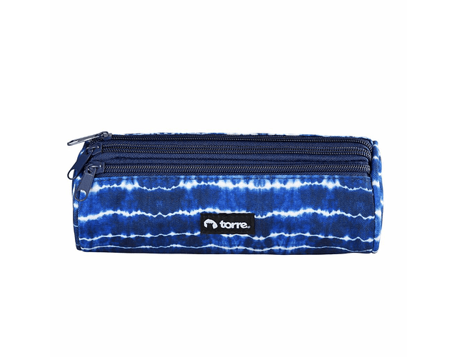 ESTUCHE REDONDO TIE DYE TRIPLE CIERRE