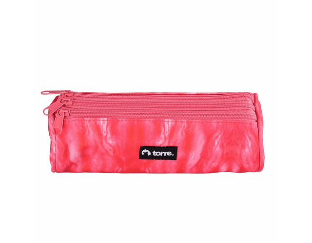 ESTUCHE REDONDO TIE DYE TRIPLE CIERRE