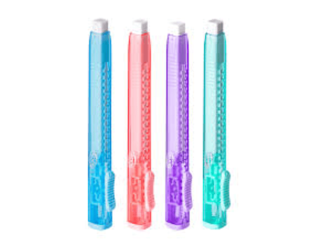 GOMA DE BORRAR LAPIZ RETRACTIL 