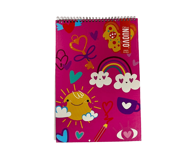 CROQUERA OFICIO DOBLE ESPIRAL TEENS 80 HJS.