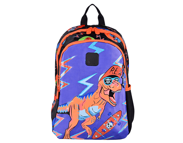 MOCHILA MARIT BLK SKATE DINO 20 LTS