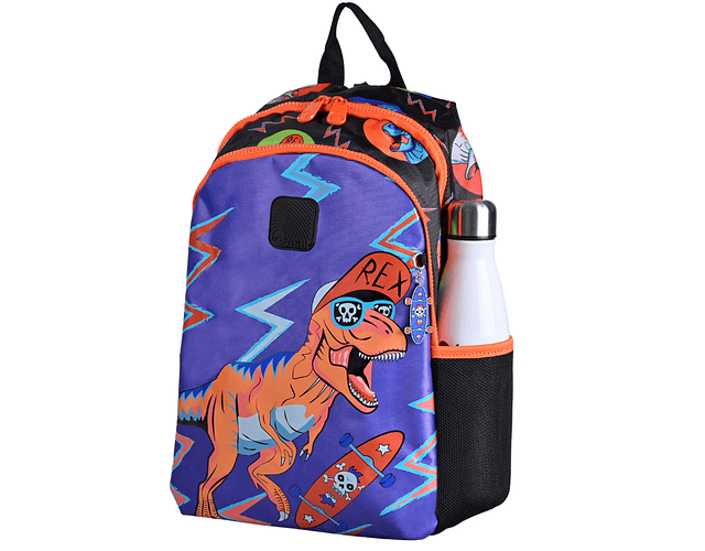 MOCHILA MARIT BLK SKATE DINO 20 LTS