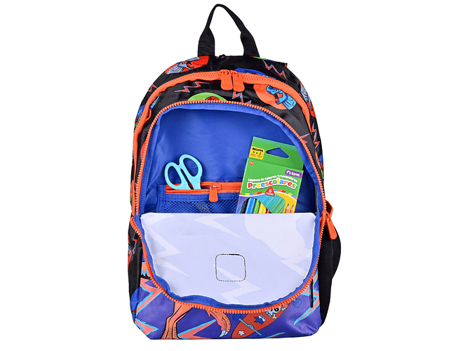 MOCHILA MARIT BLK SKATE DINO 20 LTS