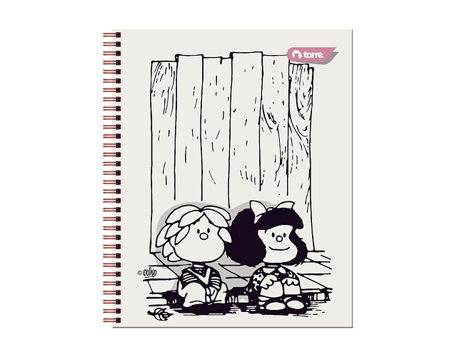 CUADERNO UNIVERSITARIO 100 HOJAS 7MM MAFALDA