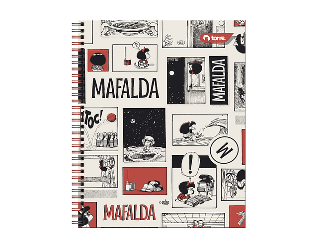 CUADERNO UNIVERSITARIO 100 HOJAS 7MM MAFALDA