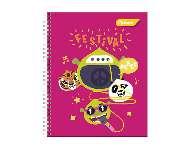 CUADERNO UNIVERSITARIO 100 HOJAS 7MM KOUKOU
