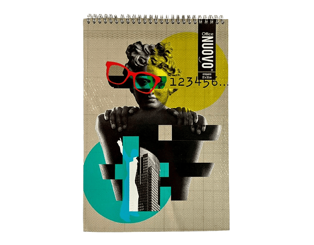 CROQUERA OFICIO DOBLE ESPIRAL COLLAGE