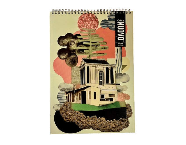 CROQUERA OFICIO DOBLE ESPIRAL COLLAGE