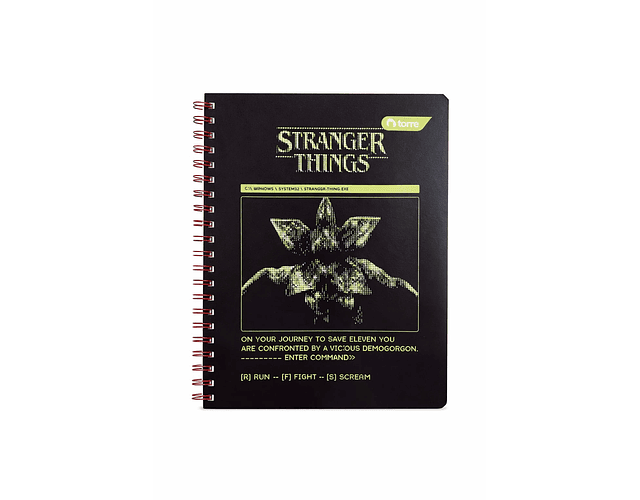 CUADERNO UNIVERSITARIO 100 HOJAS 7MM STRANGER THINGS 
