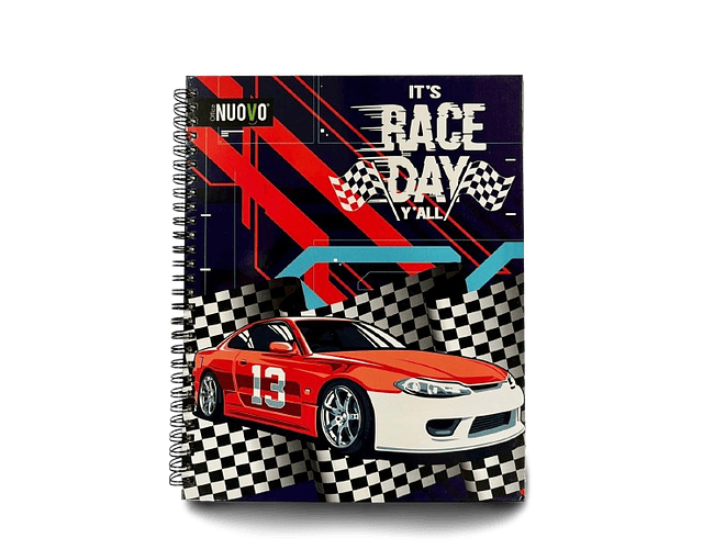 CUADERNO UNIVERSITARIO 7MM 100 HJS CARS