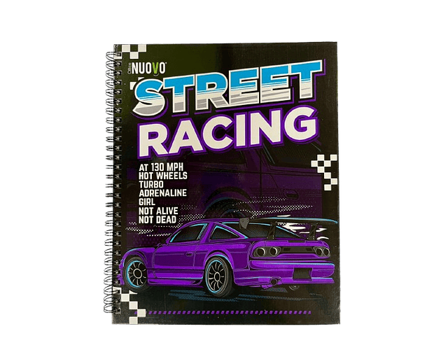 CUADERNO UNIVERSITARIO 7MM 100 HJS CARS