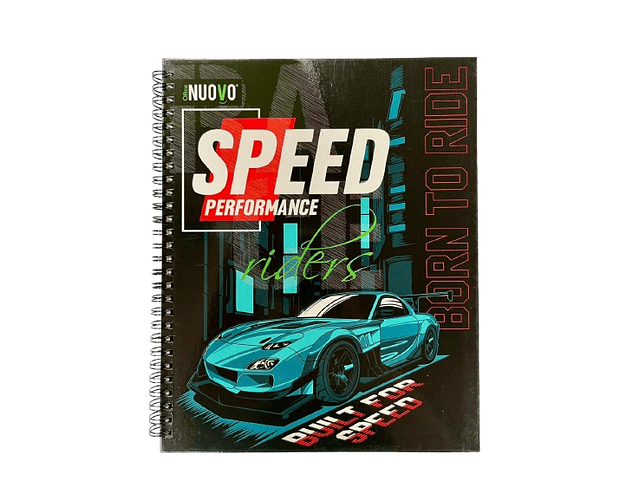 CUADERNO UNIVERSITARIO 7MM 100 HJS CARS