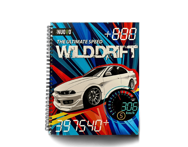 CUADERNO UNIVERSITARIO 7MM 100 HJS CARS