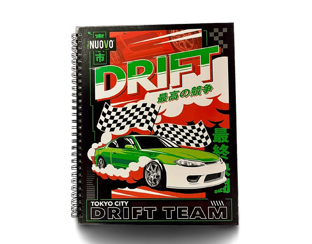 CUADERNO UNIVERSITARIO 7MM 100 HJS CARS