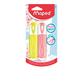 SET DESTACADORES FLUOR PEPS PASTEL 2 UNIDADES