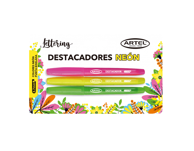 SET DESTACADORES NEON 3UNDS