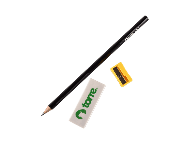 LAPICES GRAFITO N°2 + SACAPUNTAS BLISTER