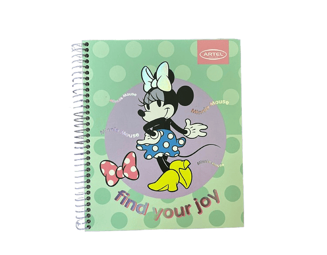CUADERNO BOOK 120 HJS MINNIE LUNARES 