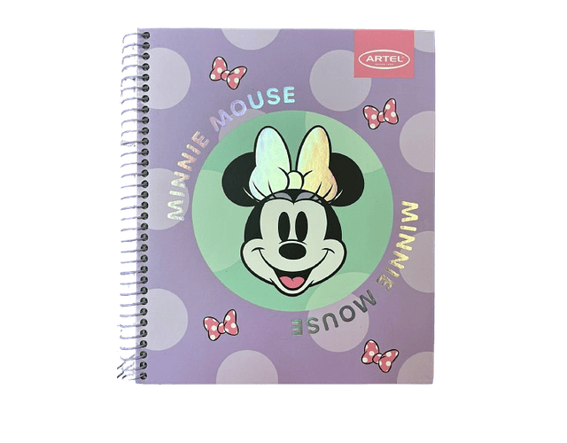 CUADERNO BOOK 120 HJS MINNIE LUNARES 
