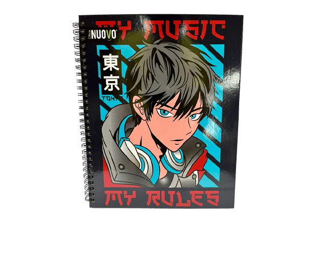 CUADERNO UNIVERSITARIO 7 MM 100 HJS ANIME 