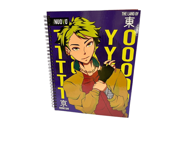 CUADERNO UNIVERSITARIO 7 MM 100 HJS ANIME 