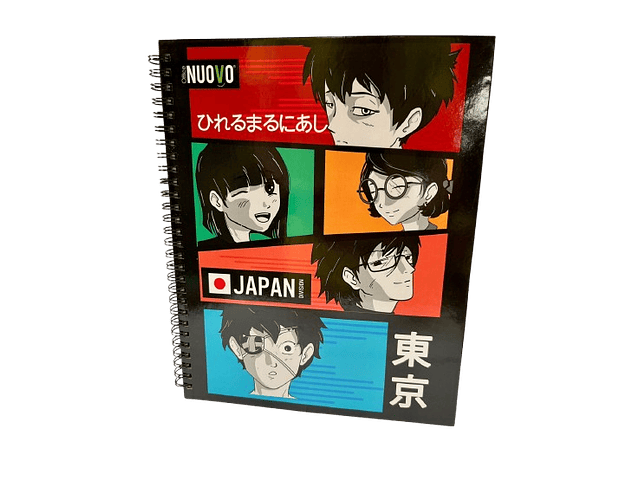 CUADERNO UNIVERSITARIO 7 MM 100 HJS ANIME 
