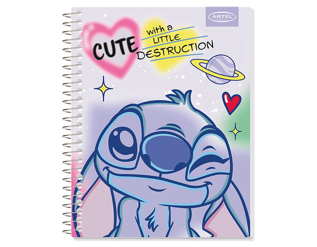 CUADERNO TOP 120 HJS STITCH