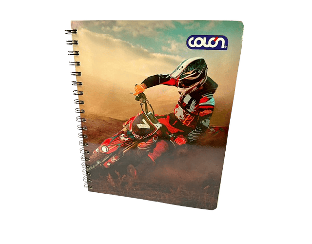 CUADERNO UNIVERSITARIO 100 HJS 7MM MOTOR & SPORTS