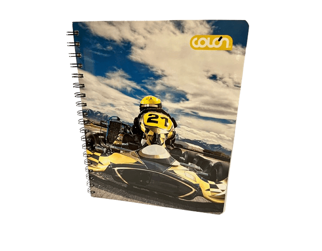 CUADERNO UNIVERSITARIO 100 HJS 7MM MOTOR & SPORTS