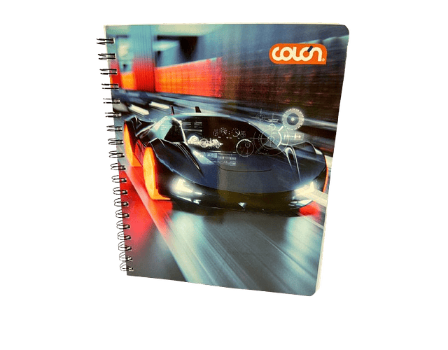 CUADERNO UNIVERSITARIO 100 HJS 7MM MOTOR & SPORTS