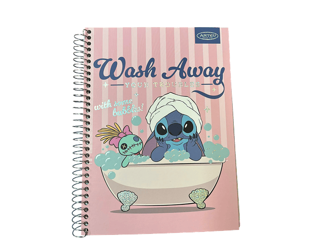 CUADERNO TOP 150 HOJAS STITCH HAPPY