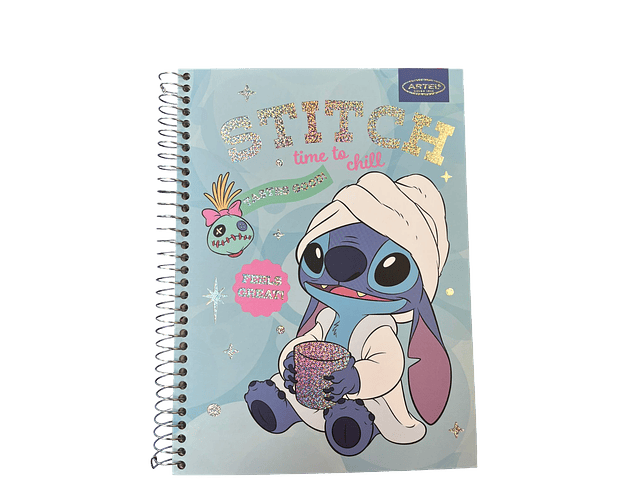 CUADERNO TOP 150 HOJAS STITCH HAPPY