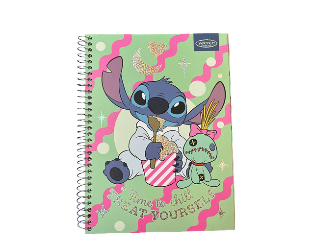 CUADERNO TOP 150 HOJAS STITCH HAPPY