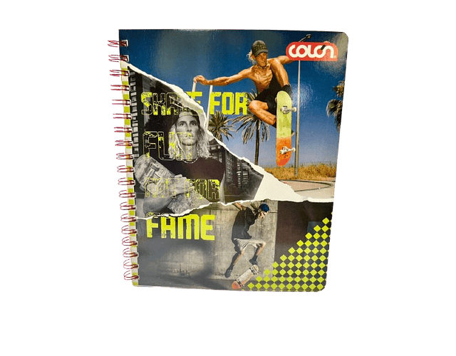 CUADERNO UNIVERSITARIO 100 HJS MAT 7MM DEPORTES EXTREMOS