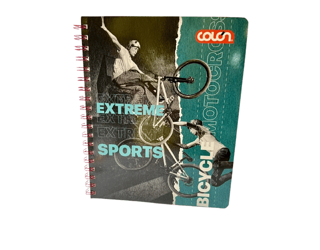 CUADERNO UNIVERSITARIO 100 HJS MAT 7MM DEPORTES EXTREMOS