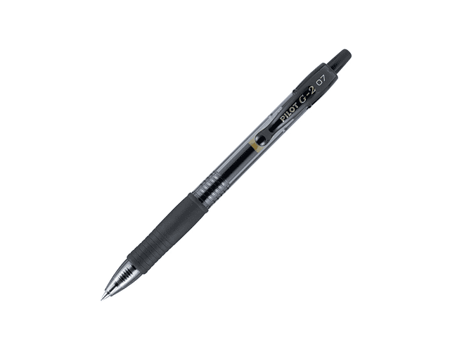 LAPIZ ROLLER G-2 0.7MM NEGRO RETRACTIL