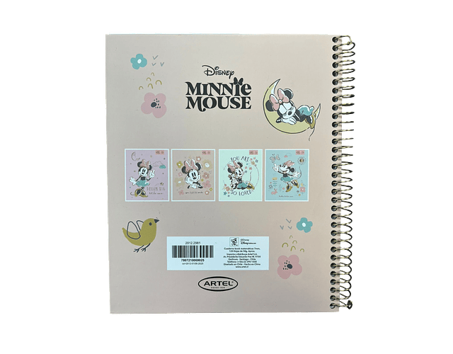 CUADERNO BOOK 120 HOJAS MINNIE
