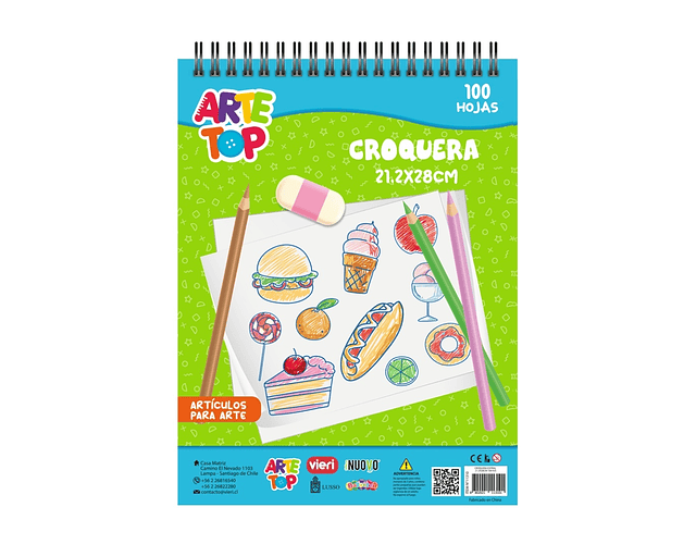 CROQUERA ESPIRAL CARTA 100 HJS