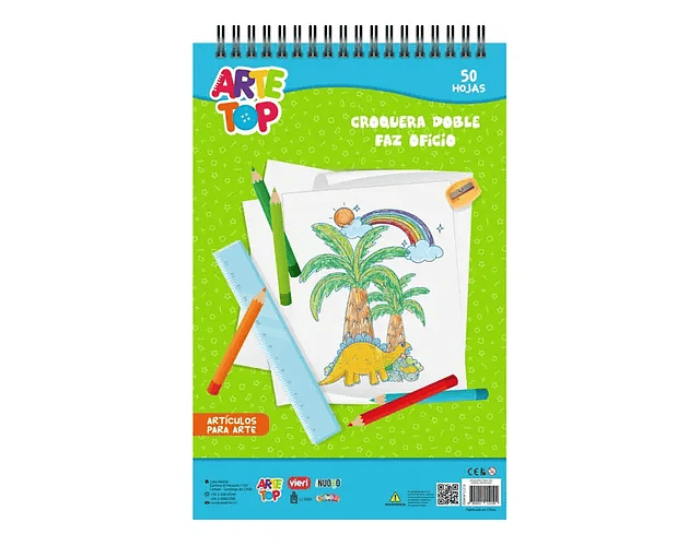 CROQUERA ESPIRAL OFICIO DOBLE FAZ ESPIRAL 50 HOJAS 