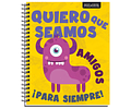 CUADERNO UNIVERSITARIO 100 HJS 7MM MONSTER 