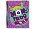 CUADERNO UNIVERSITARIO 100 HJS 7MM MONSTER 