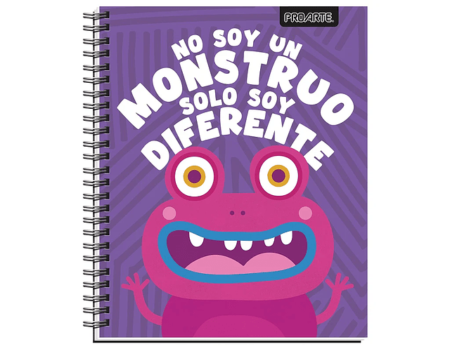 CUADERNO UNIVERSITARIO 100 HJS 7MM MONSTER 