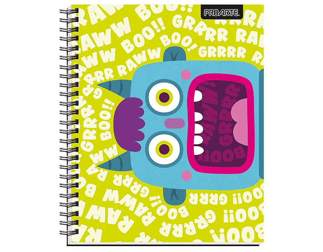 CUADERNO UNIVERSITARIO 100 HJS 7MM MONSTER 