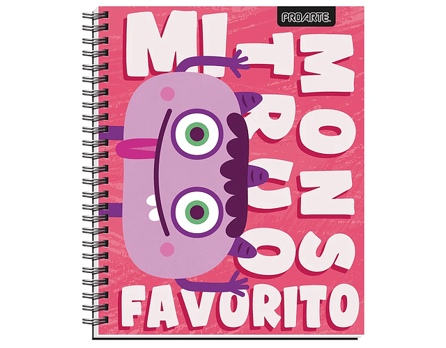 CUADERNO UNIVERSITARIO 100 HJS 7MM MONSTER 