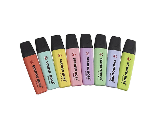 DESTACADORES SET X8 UNIDADES PASTEL 